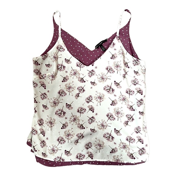 White House Black Market Tops - WHBM Reversible Dandelion Spaghetti Straps Camisole Size Medium